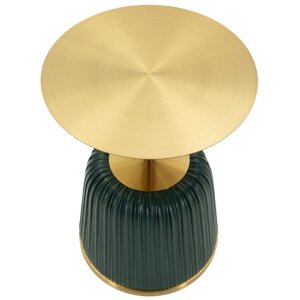 Mauro Ferretti bijzettafel Egle Groen/Goud Ø40x55 cm