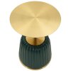 Mauro Ferretti bijzettafel Egle Groen/Goud Ø40x55 cm