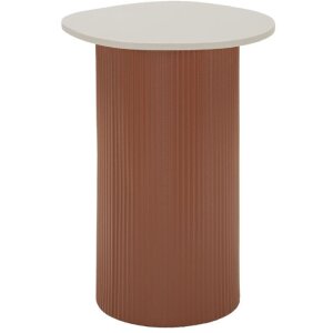 Mauro Ferretti Beistelltisch Frankfurt Marble 35x37x53 cm Rot Weiß