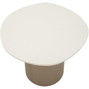 Mauro Ferretti Beistelltisch Frankfurt Marble 46x48x39 cm Grau Weiß