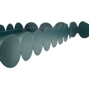 Mauro Ferretti Tablett Set Saturno Ottanio rechteckig Metall