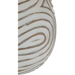 Mauro Ferretti Tischlampe Oblix Ø35x55 cm Polyresin Eisen Stoff