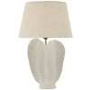 Mauro Ferretti Tischlampe Ester Ø40x63 cm Ivory Polyresin Eisen Stoff