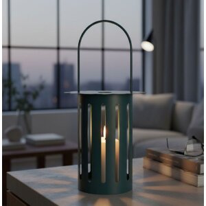 Mauro Ferretti Laterne Saturno Ottanio Ø24x43 cm Metall Glas