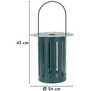 Mauro Ferretti Laterne Saturno Ottanio Ø24x43 cm Metall Glas