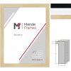 MendeFrames H980 houten fotolijst natuurlijk, wit, zwart 55 mm diepte