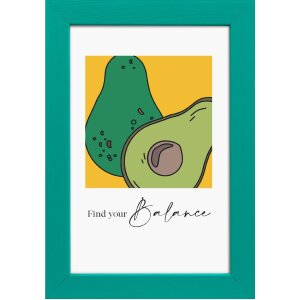 Goldbuch Lunaro Houten fotolijst met vlak profiel, 10x15 cm, groen, indigo, roze, paars, geel