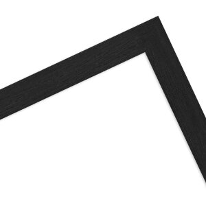 MendeFrames Houten fotolijst 960 zwart gemaserd 15x21 cm met klear glas
