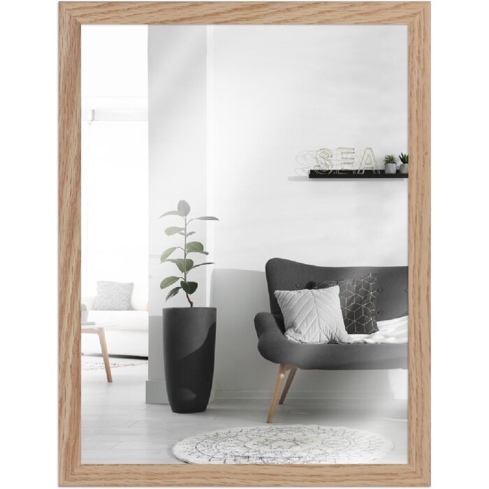 MendeFrames Spiegel Serie H960, eikenhout, 20x25 cm, onbehandeld, mat