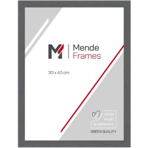 MendeFrames Houten FotoRamen 960 Grijs 29,7x42 cm met Kunstglas