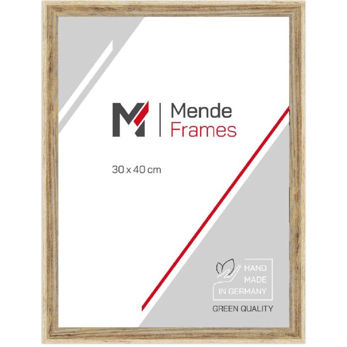 MendeFrames Houten fotolijst H790 Strandhuis 10x30 cm natuur Museumsglas