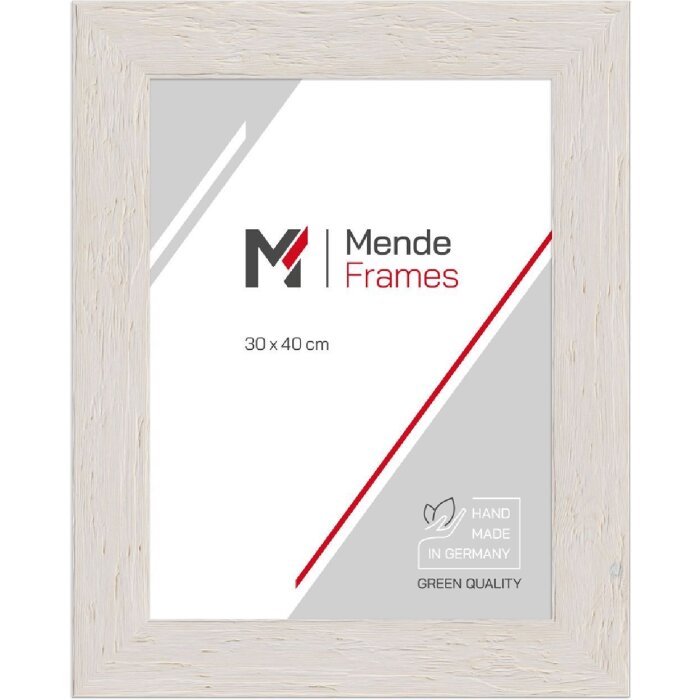 MendeFrames Houten fotolijst Profil 780 wit 40x50 cm Klarglas