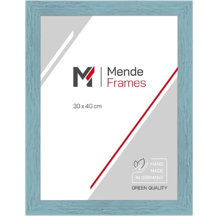 MendeFrames Fotolijst H750 Massief Hout 50x50 cm Blauw Museumsglas
