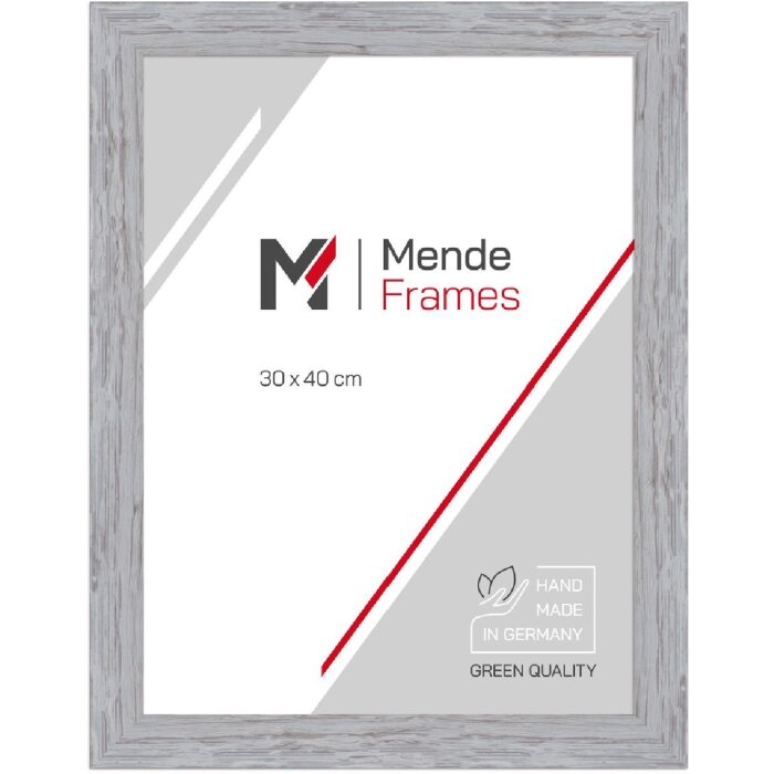 MendeFrames Fotolijst H750 Massief Hout 13x18 cm grijs kunstglas