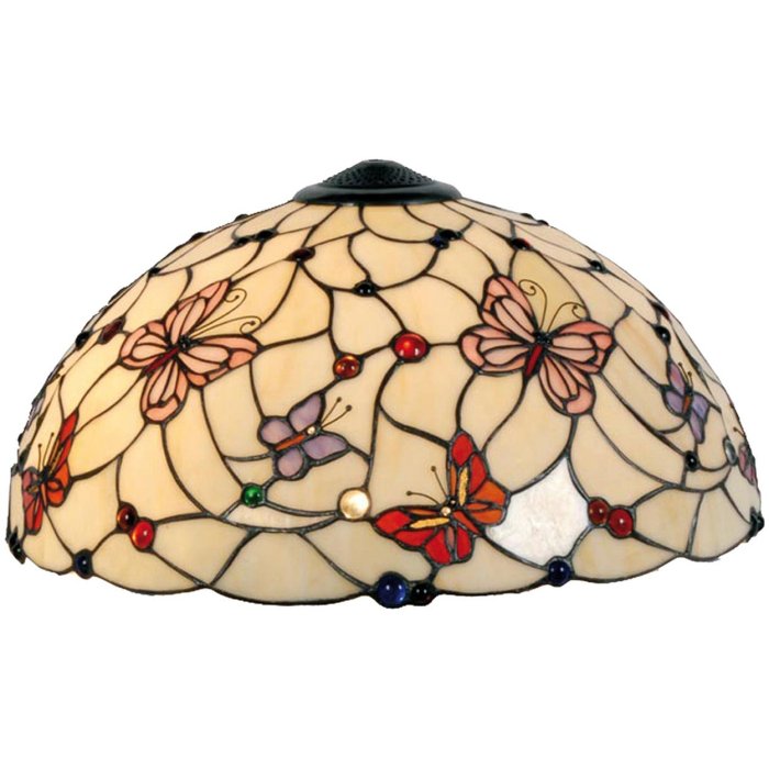 Glazen lampenkap Vlinder 50 cm
