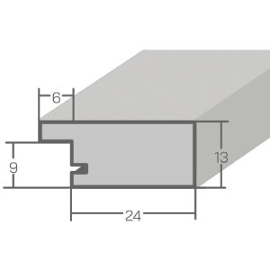MendeFrames houten fotolijst H720 landhuisstijl 30x30 cm apricot antireflexglas