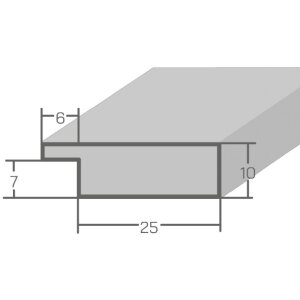 MendeFrames Fotolijst 10x10 cm bruin Glas
