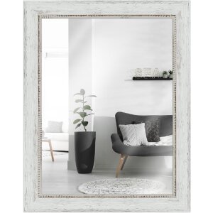 MendeFrames wandspiegel H690 vintage 20x28 cm wit
