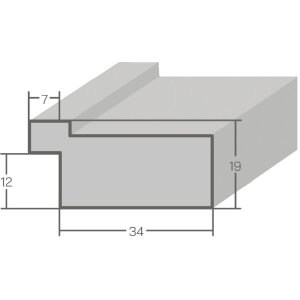 MendeFrames wandspiegel H690 vintage 30x30 cm cremewit
