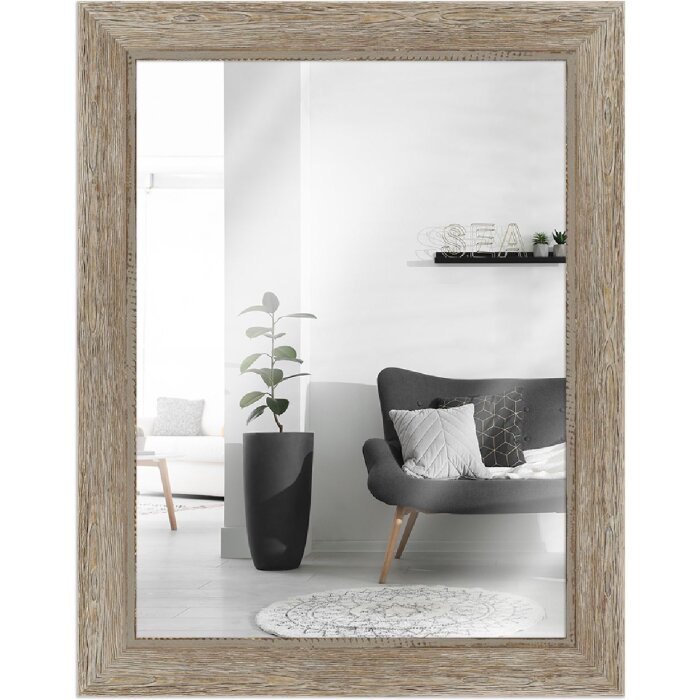 MendeFrames Wandspiegel H690 Vintage 30x40 cm cremebraun