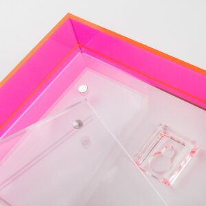 Walther Summertime Neon Acrylportretlijst 13x18 cm – Iridescent, Neon Geel, Neon Roze