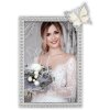 ZEP fotolijst Ives 10x15 cm – zilver glanzend met vlinderversiering