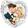 ZEP Brahms Metalen Fotolijst Hartvorm Zilver 7,5x7,5 cm