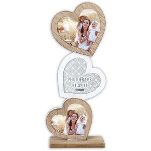 ZEP Gillian Standrahmen herzförmig Holz 3 Fotos...