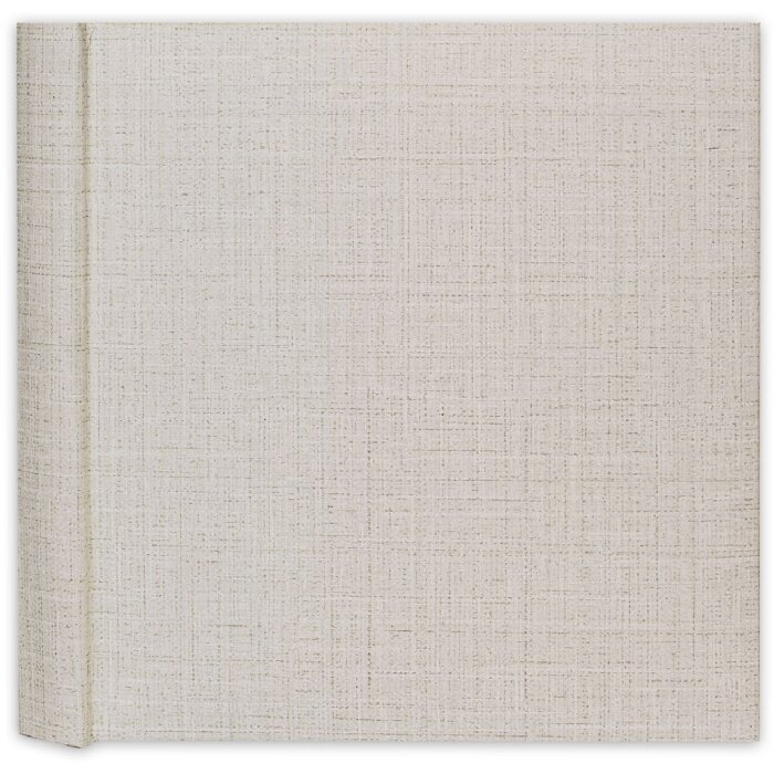 ZEP Creta B Fotoalbum met linnenoptiek, wit, 24x24 cm, 24 pagina’s