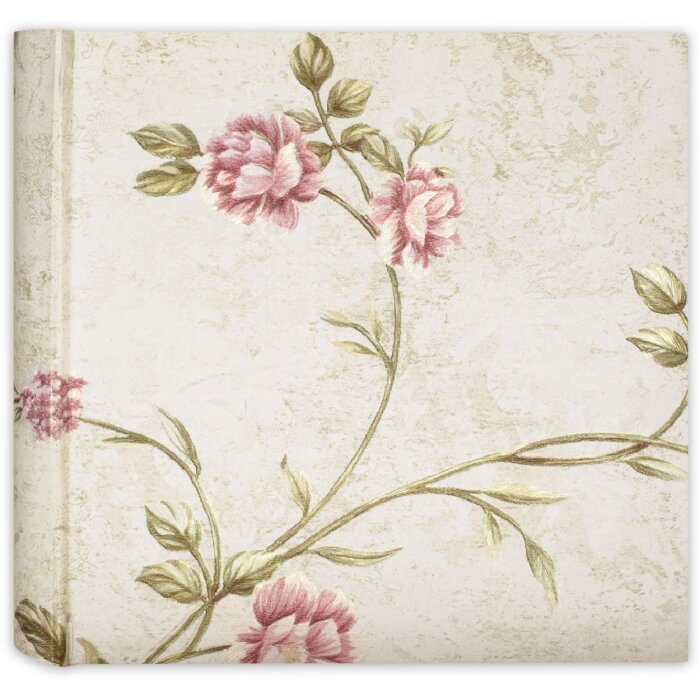 ZEP Fotoalbum Jardin Rosa – Boekbindend fotoboek 24x24 cm met bloemenmotief in roze