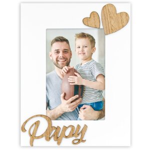 ZEP Houten Fotolijst Papy 10x15 cm Wit Hochformat