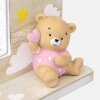 ZEP Babyfotolijst Teodoro 10x15 cm roze met teddybeerdecoratie
