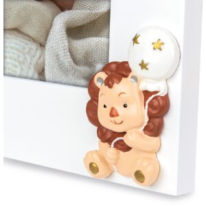 ZEP Baby-fotolijst Tommaso 10x15 cm wit hoog formaat hout
