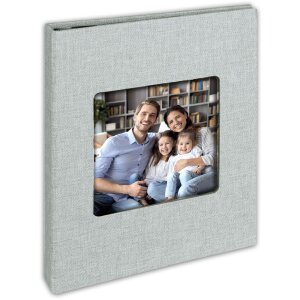 ZEP Nevada Premium Fotoalbum 36 foto’s 13x19 cm met linnenband in rood, blauw, zwart, grijs, beige of lichtblauw