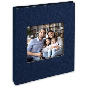 ZEP Nevada Premium Fotoalbum 36 foto’s 13x19 cm met linnenband in rood, blauw, zwart, grijs, beige of lichtblauw