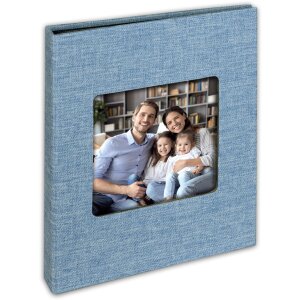 ZEP Nevada Premium Fotoalbum 36 foto’s 13x19 cm met linnenband in rood, blauw, zwart, grijs, beige of lichtblauw