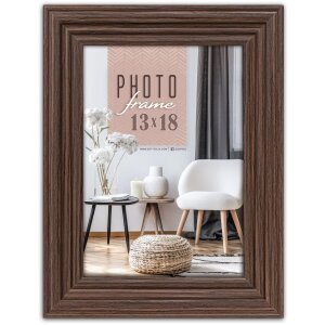 ZEP Holzrahmen Munich – Houten fotolijst grijs bruin natuur 10x15 tot 20x30 cm met opstelhouder