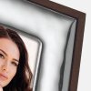 ZEP Velletri metalen fotolijst versierd in zilver met warme bruine tint – 4 maten: 10x15, 13x18, 15x20, 20x25 cm