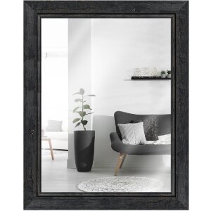 MendeFrames wandspiegel H660 shabby-chic 50x100 cm zwart