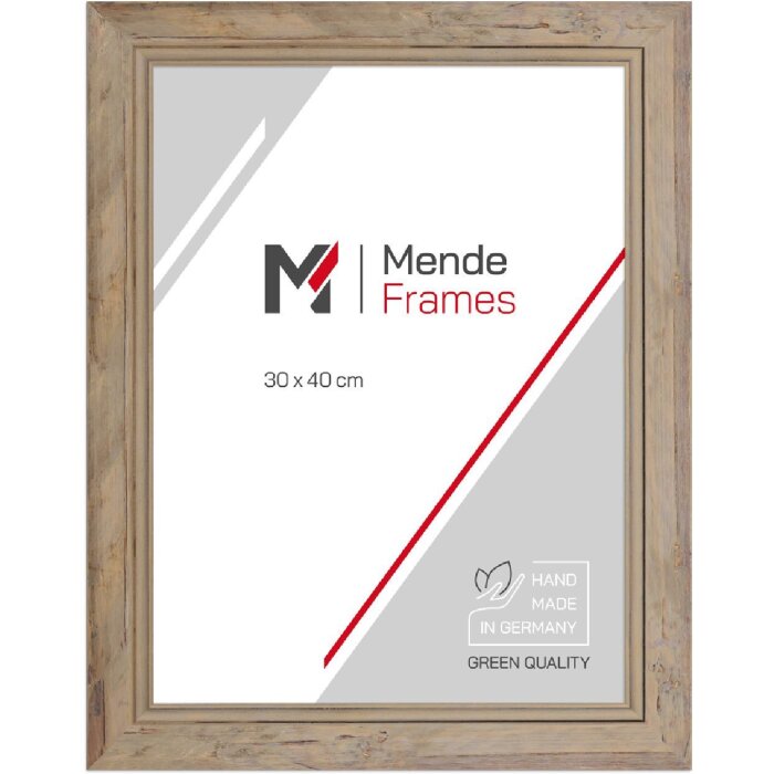 MendeFrames Shabby-Chic fotolijst 60x90 cm natuur kunstglas