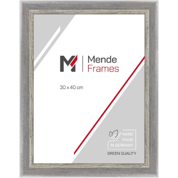 MendeFrames fotolijst H640 Shabby-Chic grijs 45x60 cm kunstglas