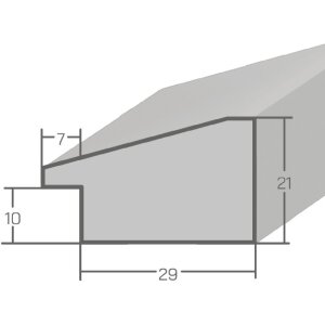 MendeFrames fotolijst H640 Shabby-Chic grijs 50x65 cm antireflexglas