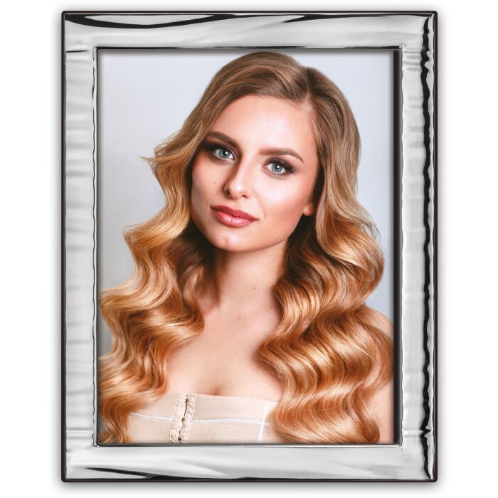 ZEP Portraitlijst Grosseto – zilverkleurig met houten rug, 10x15 cm en 13x18 cm