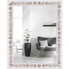 MendeFrames Wandspiegel H630 Shabby-Chic 50x100 cm wit
