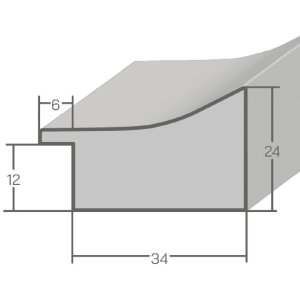 MendeFrames H620 Antiek zwart 50x65 cm fotolijst