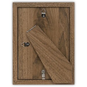 ZEP Premium Houten Fotolijst Bergen Bruin met Opstelvoet en Klarglas – 4 Maten