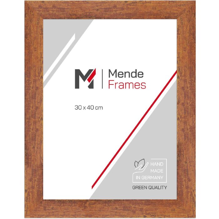 MendeFrames houten fotolijst H610 vintage bruin 13x18 cm met antireflexglas