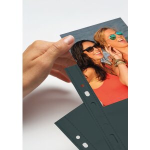 Fotophan-Sight Sleeves 9x13cm hoog zwart 10 sleeves