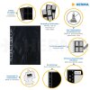 Fotophan-Sight Sleeves 9x13cm hoog zwart 10 sleeves