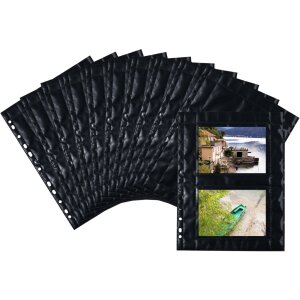 Fotofan-zichtbare hoes 10x15cm landschap zwart 10 hoezen
